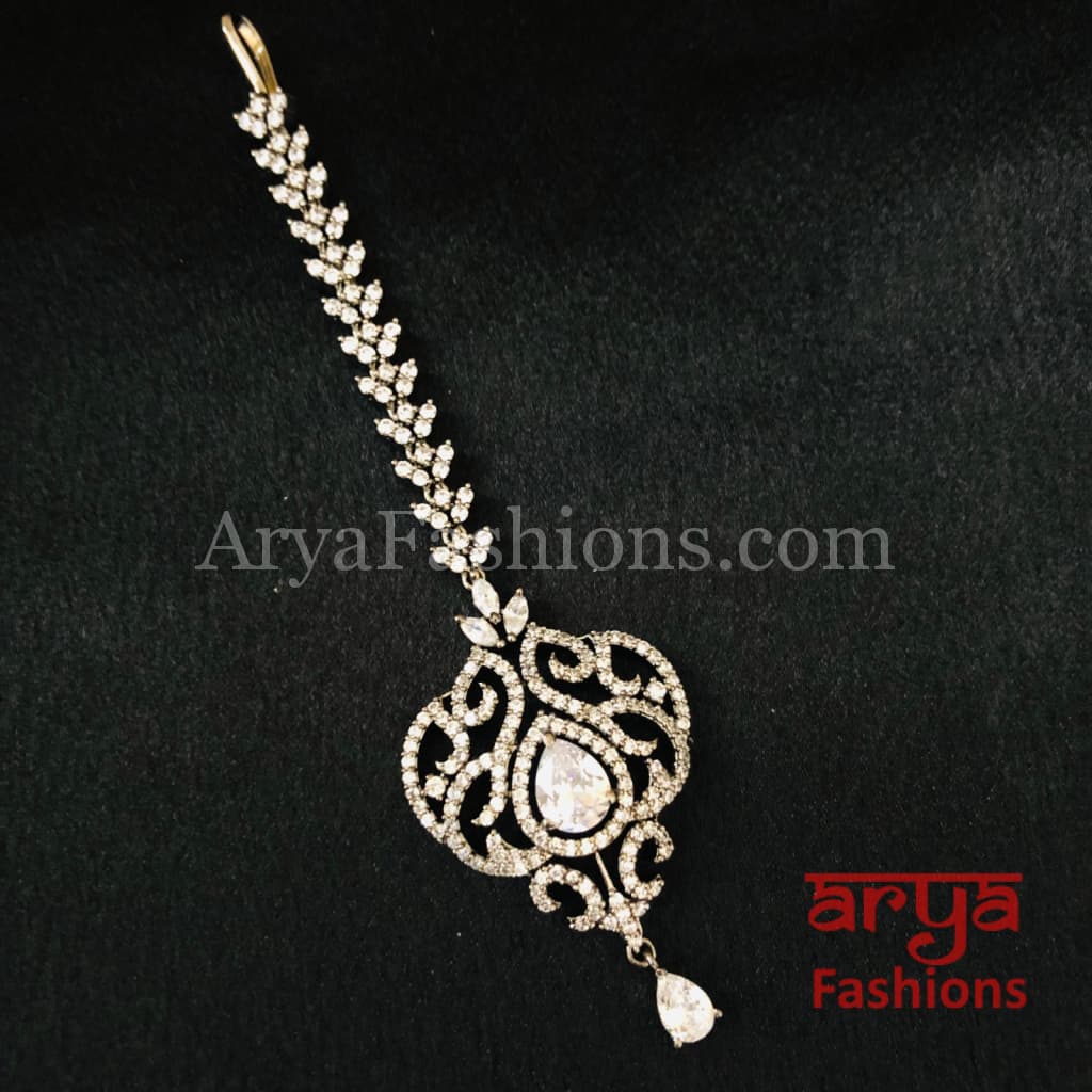 Designer CZ Mang Tika in Victorian Finish