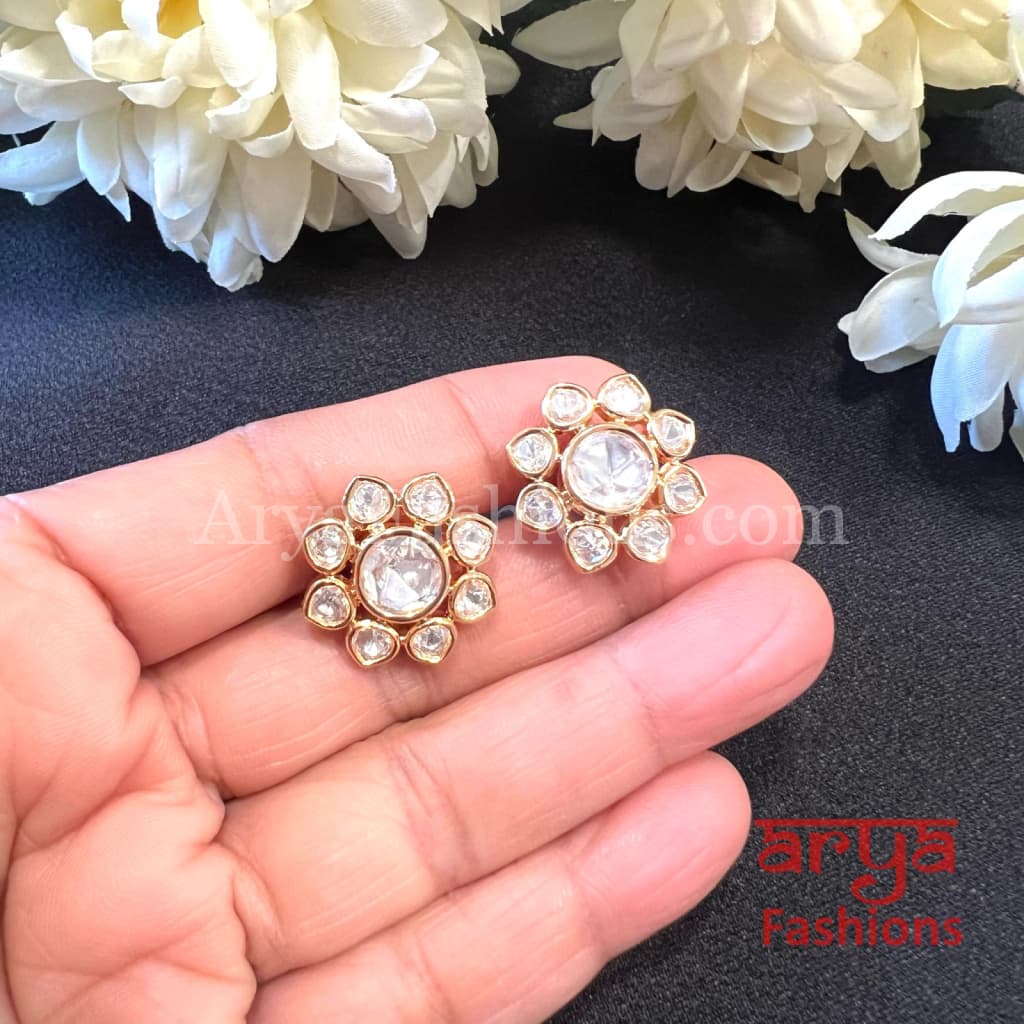 Everyday Kundan CZ Studs Earrings
