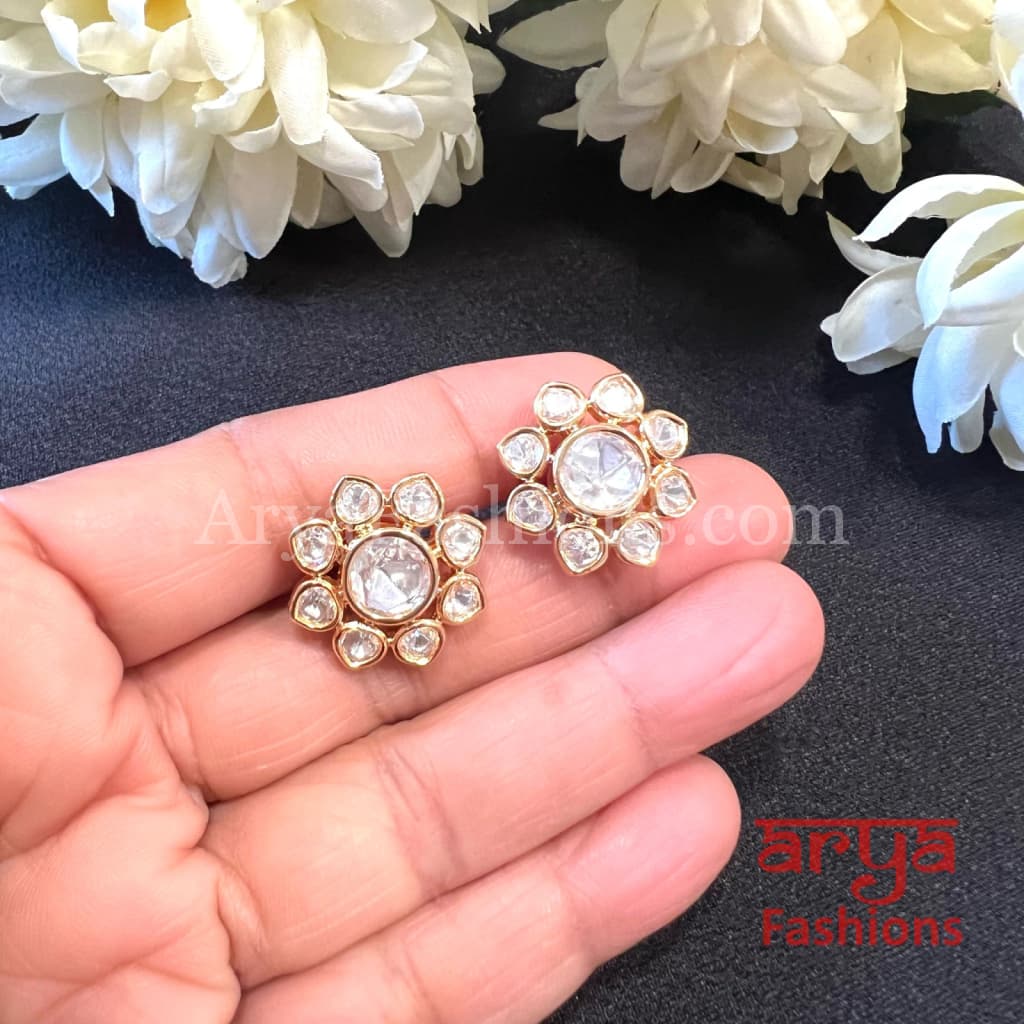 Everyday Kundan CZ Studs Earrings