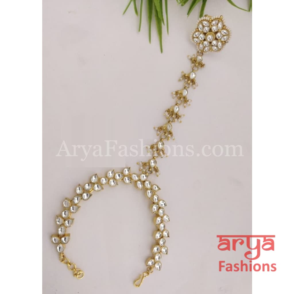 Rinisha Pacchi Kundan Bridal Hathphool/ Sabyasachi bridal hathphool