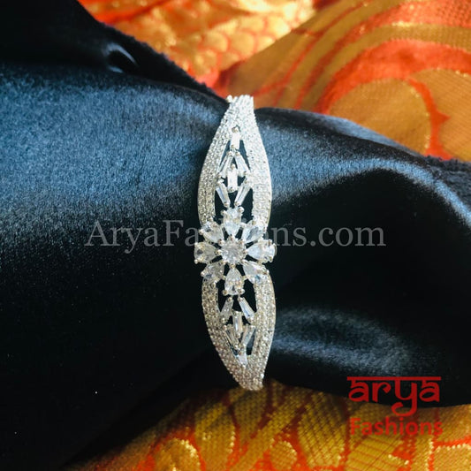 Sara Rose Gold CZ Crystal Bracelet/ Cubic Zirconia Party Bracelet