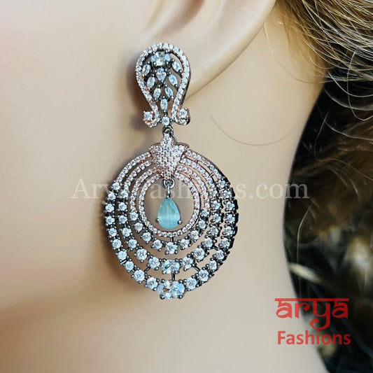 Sierra Gemstone CZ Party Earrings