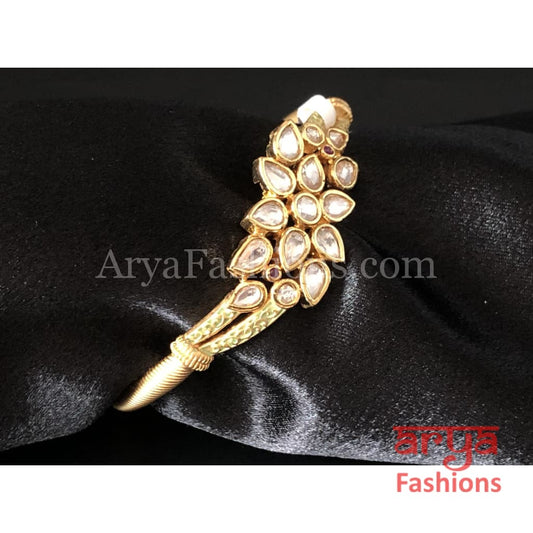 2.4 2.6 Kundan Bracelet with Mint Green Meenakari