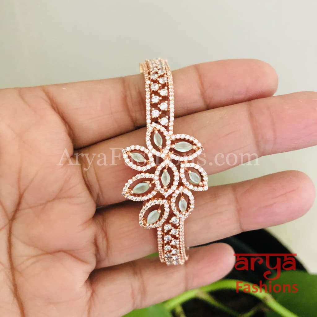 Alia CZ Bracelet in Rose Gold and Silver/ Cubic Zirconia