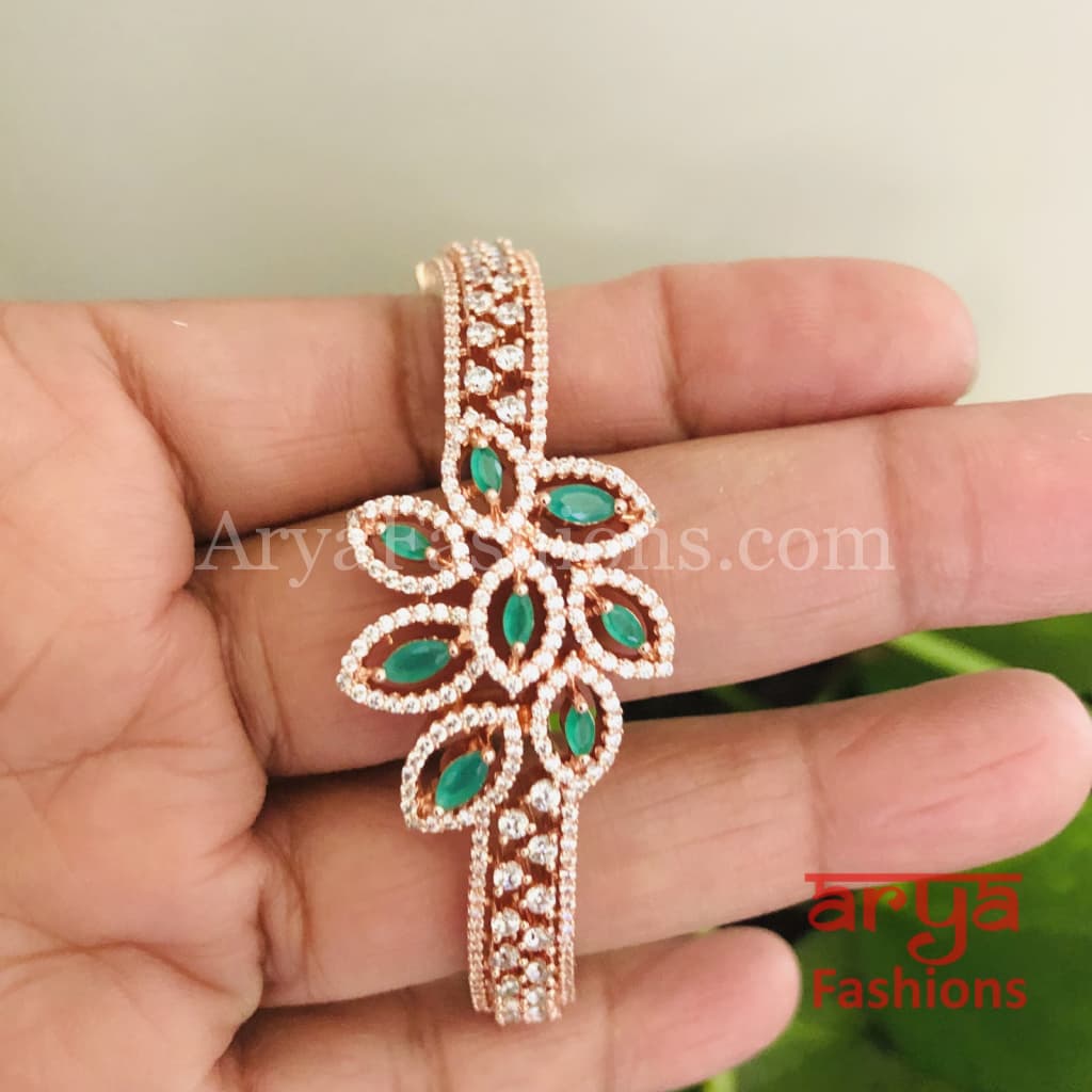 Alia CZ Bracelet in Rose Gold and Silver/ Cubic Zirconia