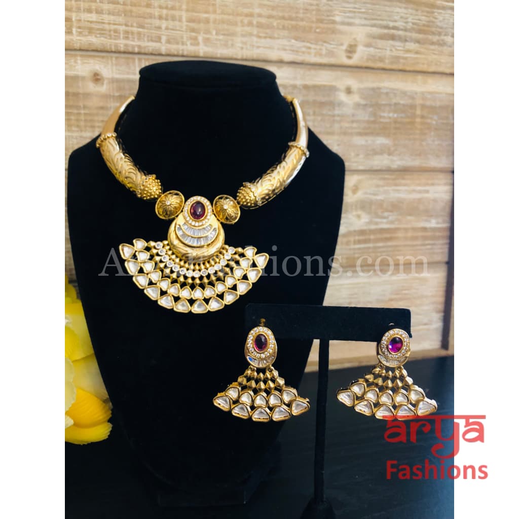 Asiya Rajasthani Hansli Tribal Necklace