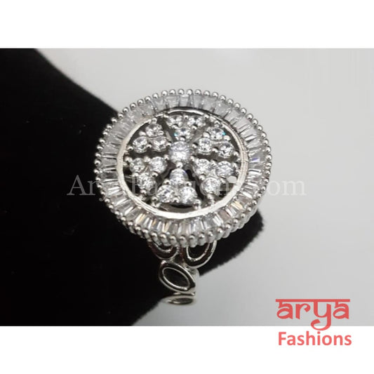 Beautiful Solitaire Cubic Zirconia Band Ring