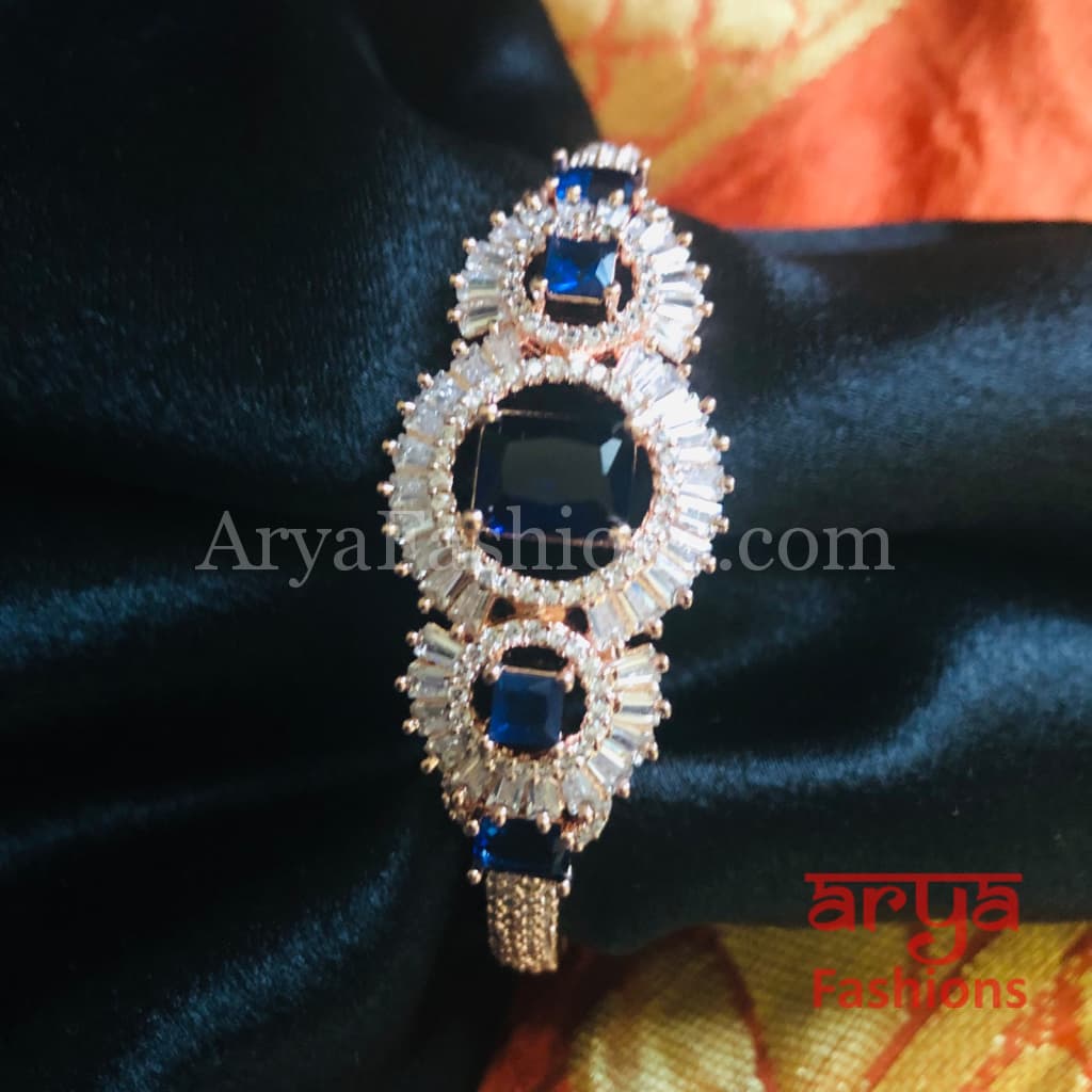CZ Emerald Bracelet/ Indian Green Cubic Zirconia Bracelet