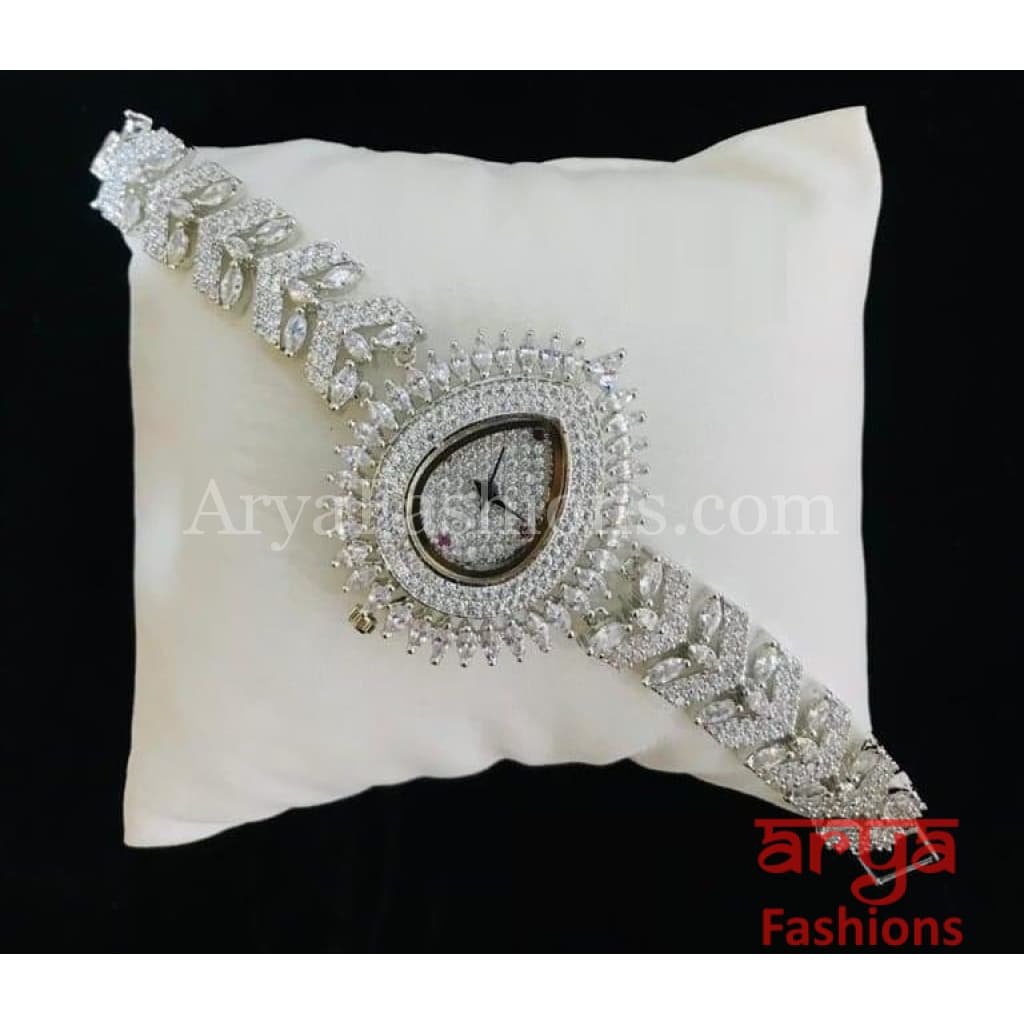 Designer CZ Bracelet Watch/ Stone Female Wrist Hip Hop Watch