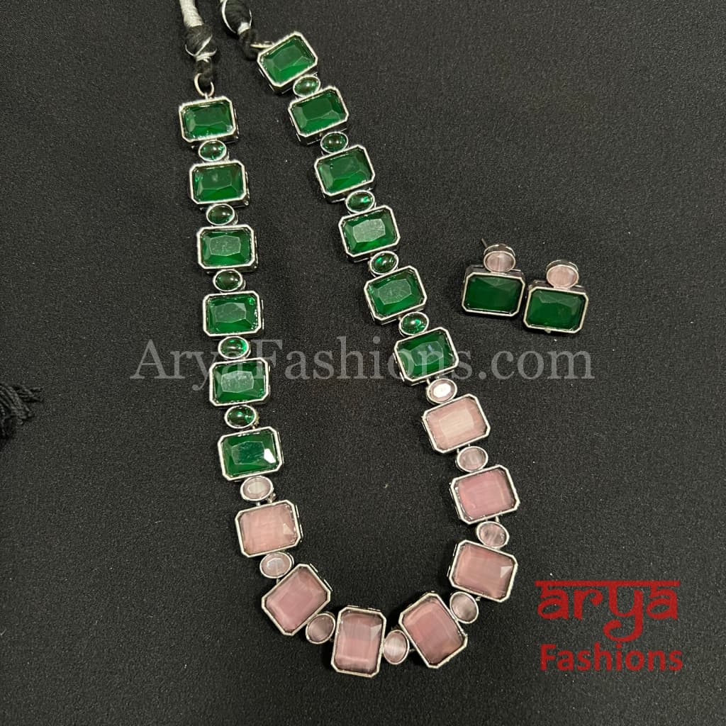 Elena Gemstone Designer Necklace