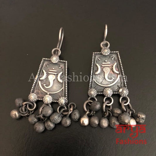 Ethnic Silver Oxidized Indian Trendy/Oxidized Earrings