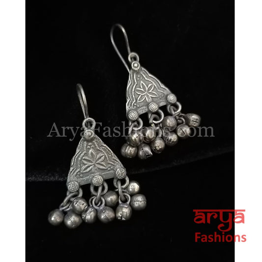 Ethnic Silver Oxidized Indian Trendy/Oxidized Earrings