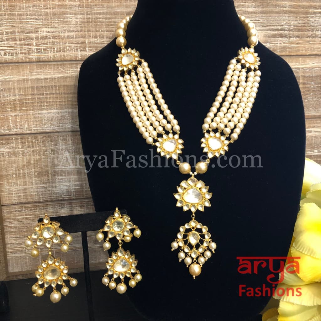 Harrika Polki Kundan Designer Necklace/ Uncut Diamond Necklace