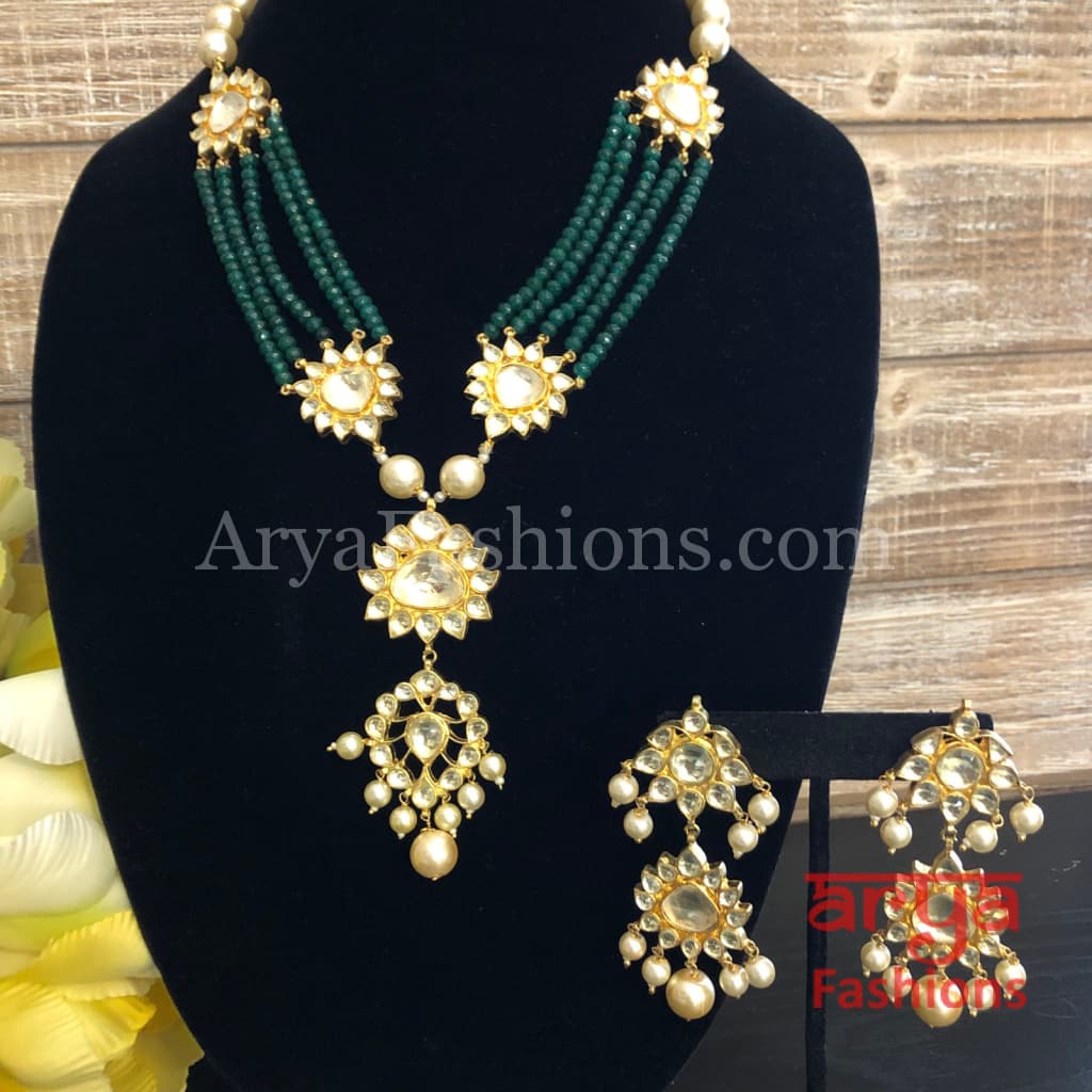 Harrika Polki Kundan Designer Necklace/ Uncut Diamond Necklace