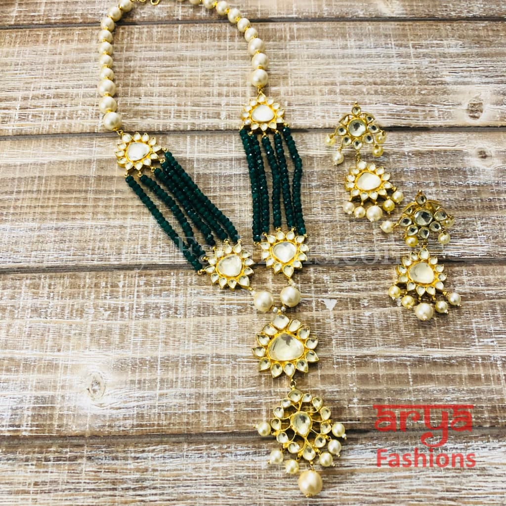 Harrika Polki Kundan Designer Necklace/ Uncut Diamond Necklace