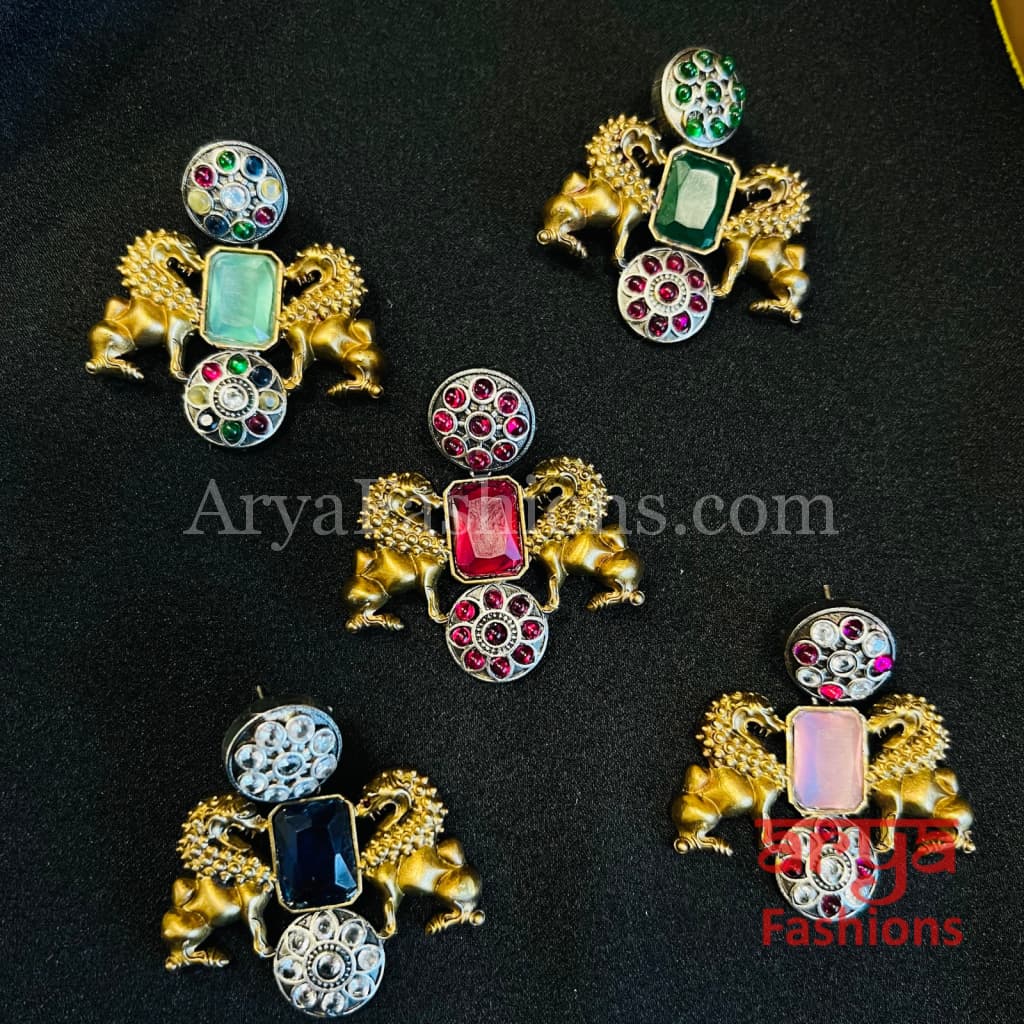 Hiya Dual Tone Antique Indian Chandbali