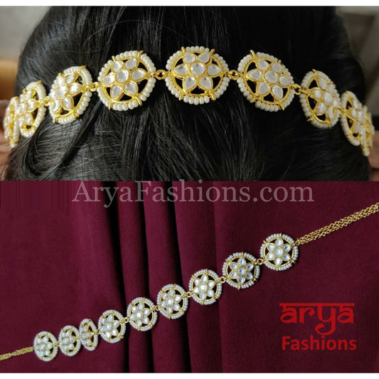 Jodha Akbar Pacchi Kundan Mathapatti/ Bridal Sheeshphool