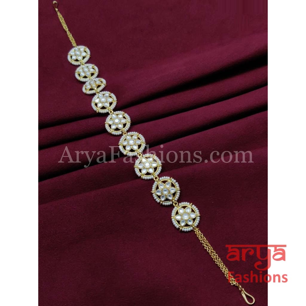 Jodha Akbar Pacchi Kundan Mathapatti/ Bridal Sheeshphool