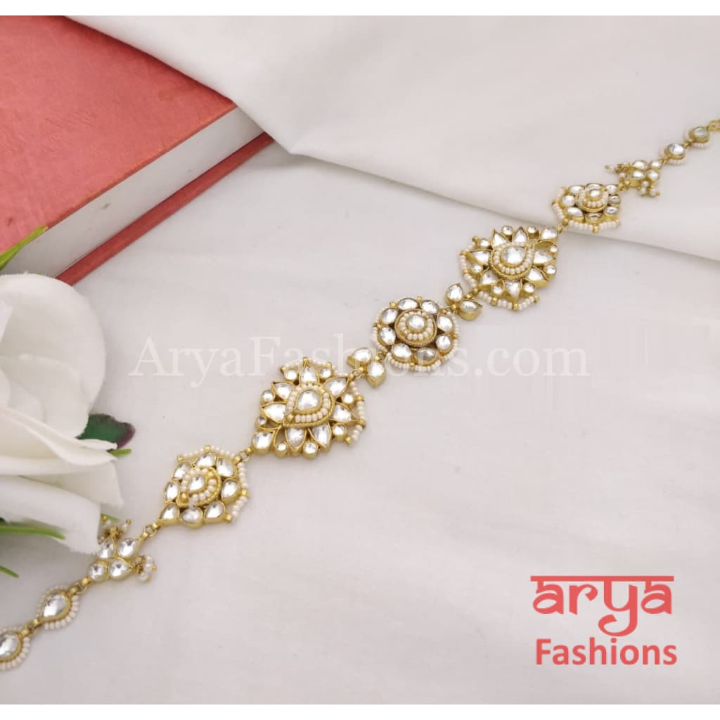 Jodha Akbar Pacchi Kundan Mathapatti/ Bridal Sheeshphool