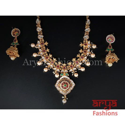 Kundan Meenakari Necklace