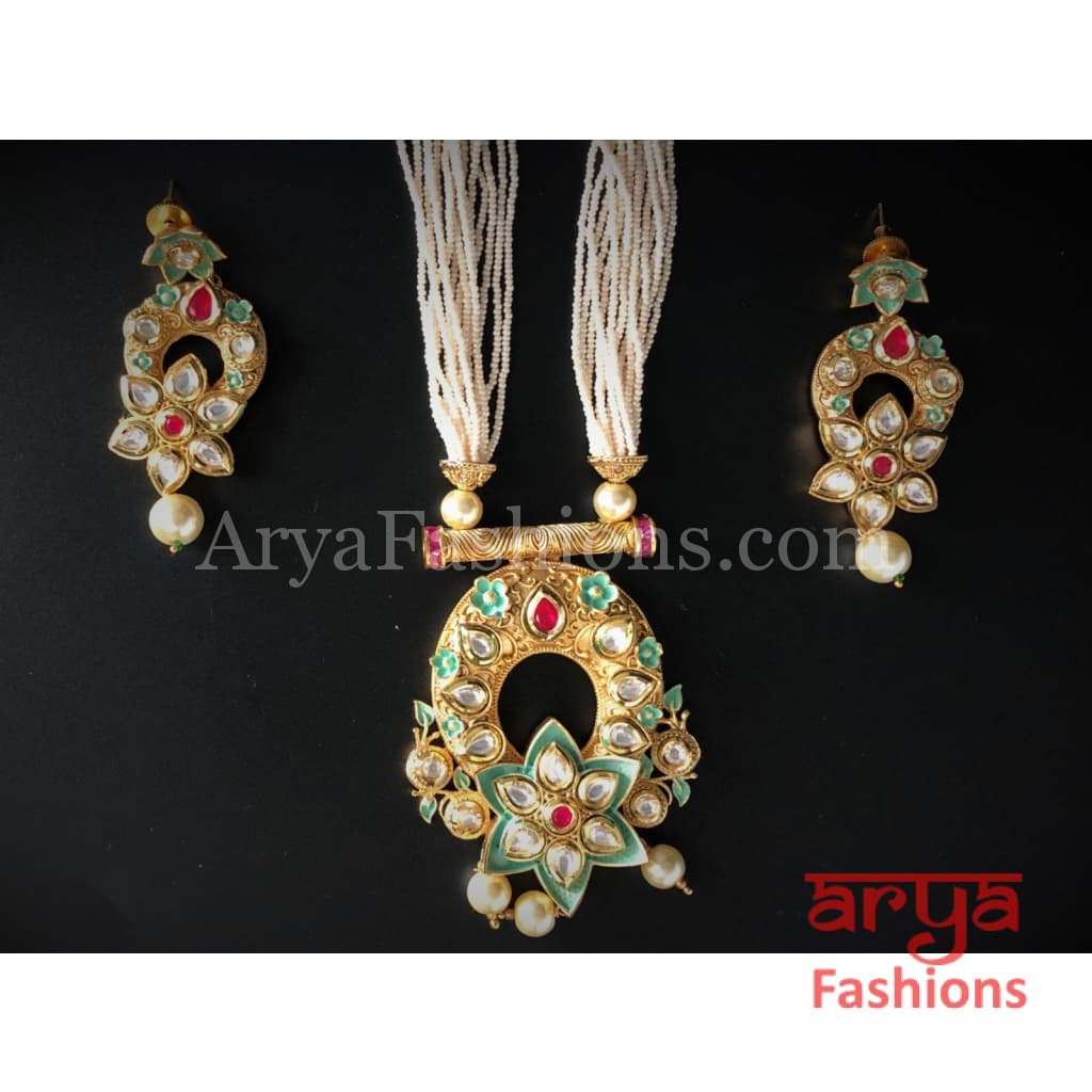 Kundan Meenakari Necklace