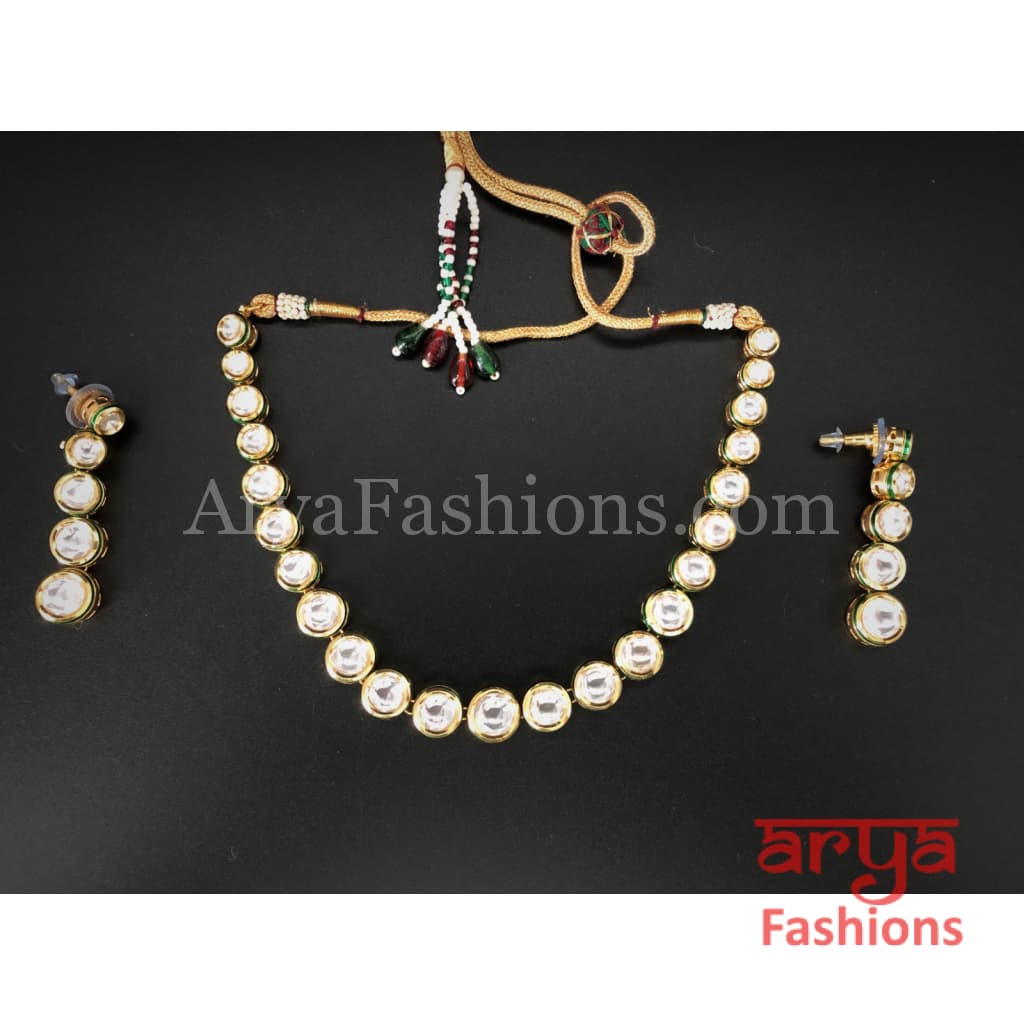 Kundan Necklace with Meenakari