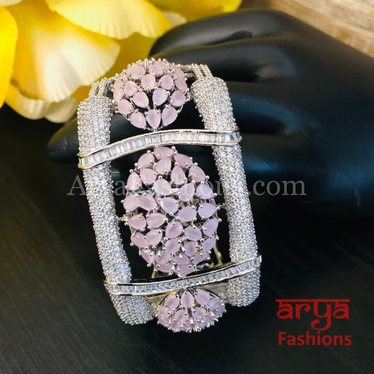 Lisha CZ Designer Bracelet Baby Pink Silver Mint Green Cocktail