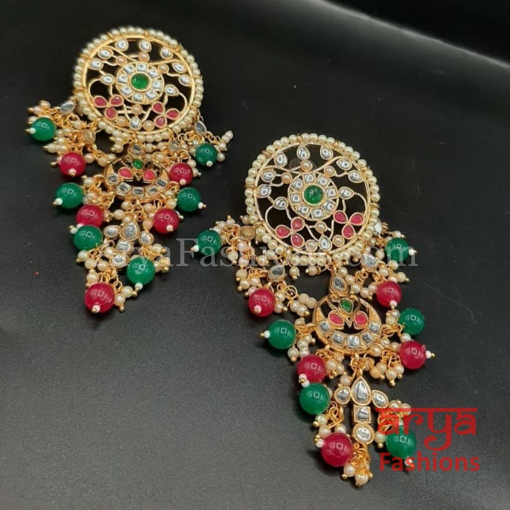 Mahi Jadau Long Kundan Earrings