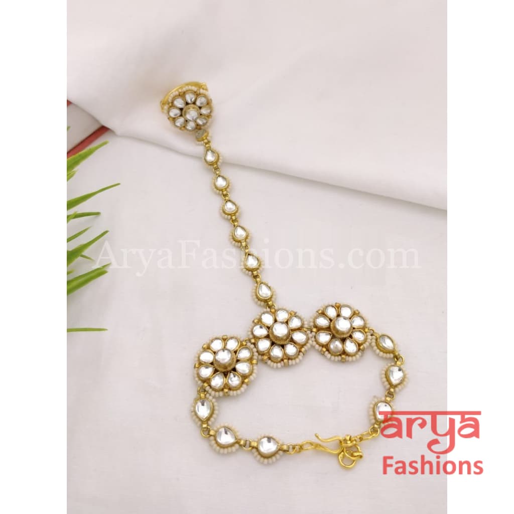 Monisha Kundan Hathphool/ Sabyasachi bridal hathphool/ Ruby HathPaan pair