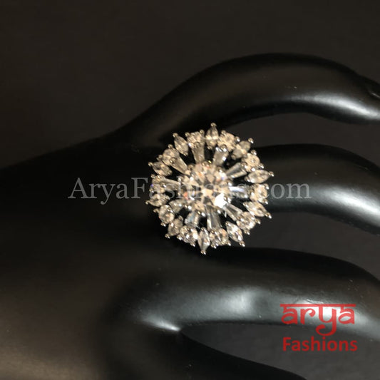 Numi Cubic Zirconia Statement Cocktail Ring