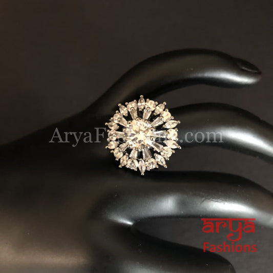 Numi Cubic Zirconia Statement Cocktail Ring