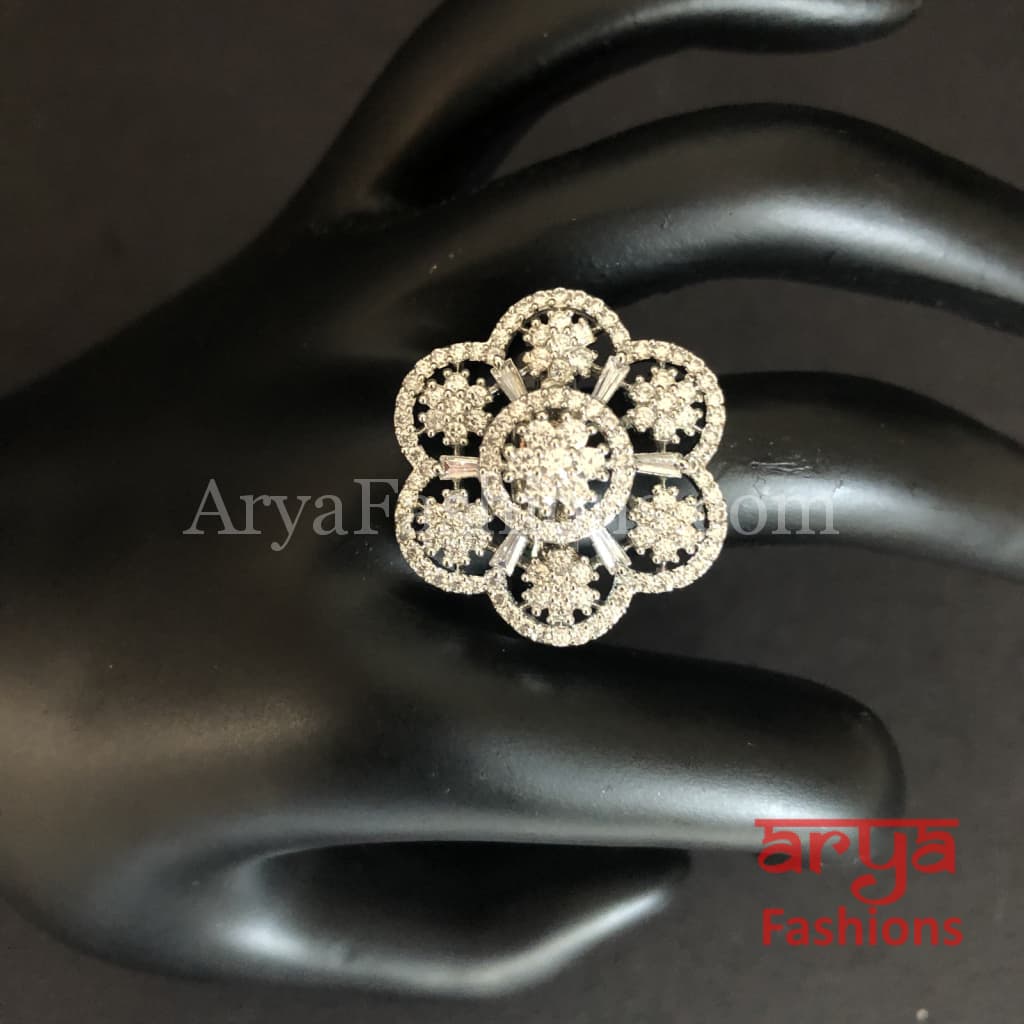 Rani Cubic Zirconia Cocktail Ring
