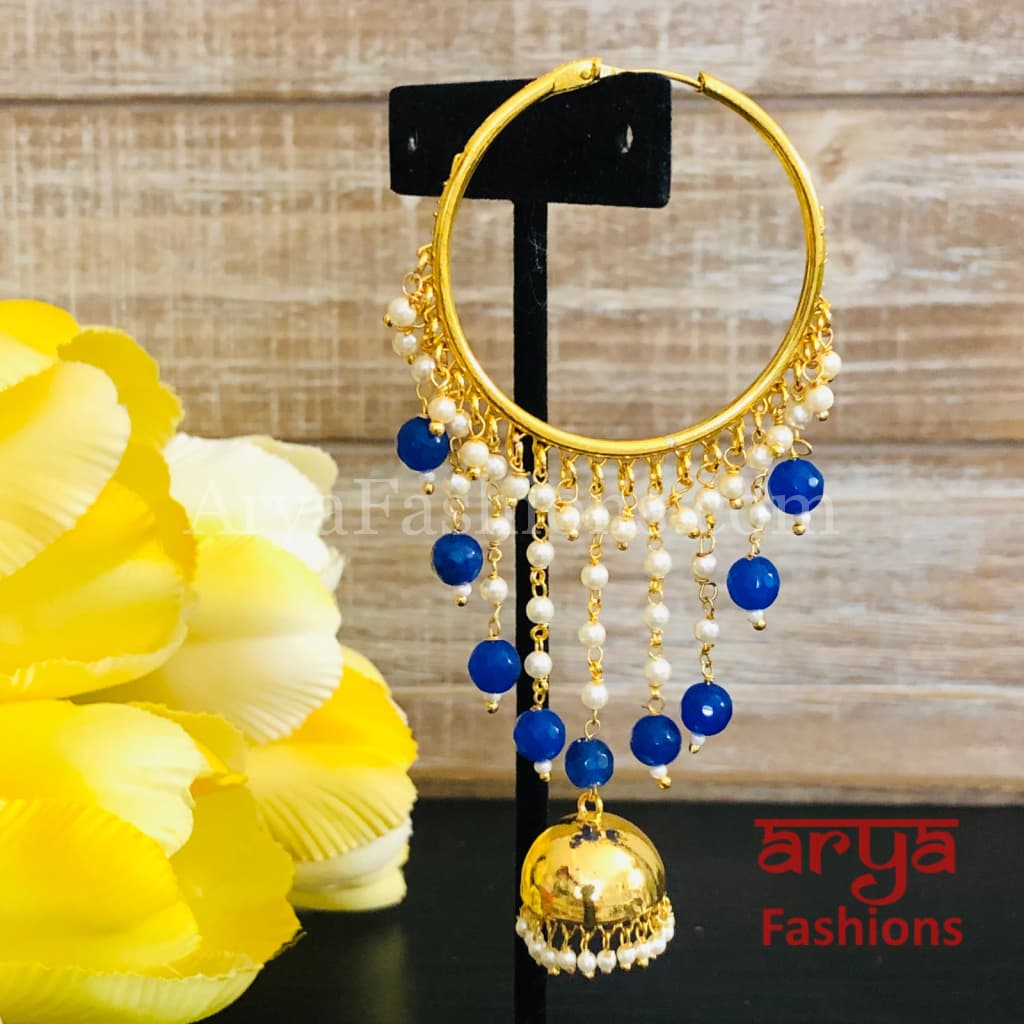 Ruhi Golden Jhumka Bali Earrings