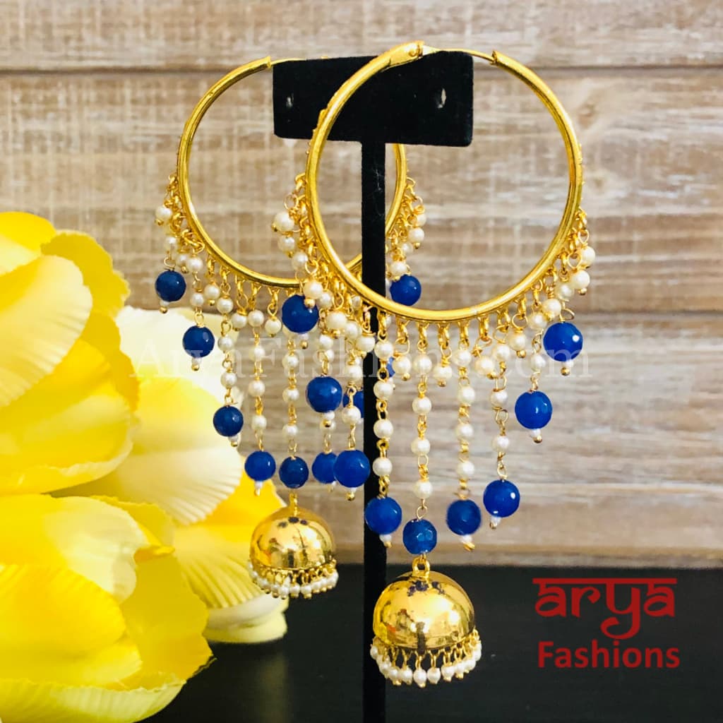 Ruhi Golden Jhumka Bali Earrings