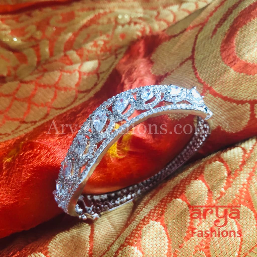 Sana Rose Gold CZ Crystal Bracelet/ Cubic Zirconia Party Bracelet