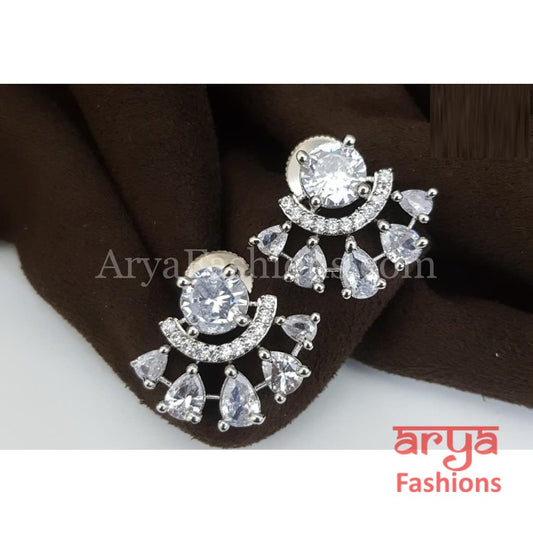 Small Cubic Zirconia Studs for gift