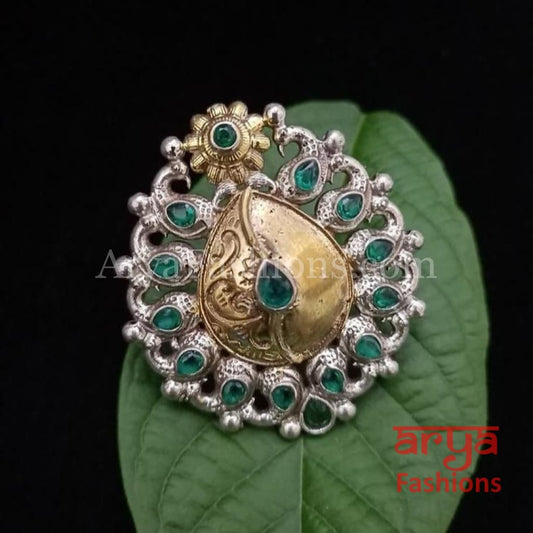 Statement Ring/German Silver Ring/Oxidized Ring/Trendy/Bohemian Ring