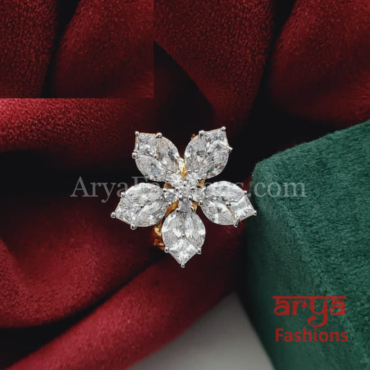 Designer Gold Victorian Star Cocktail Ring