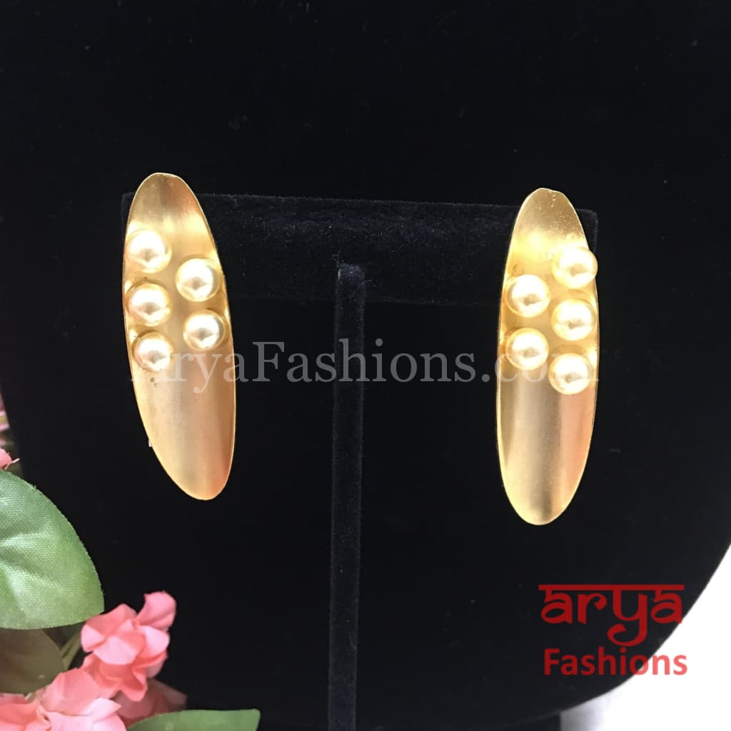 Ethnic Earrings in Gold Silver and Rose Finish