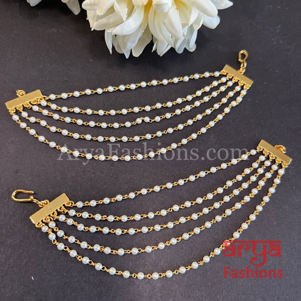 Kundan Ear Chains / Multiline Earrings Extension/ Extension Chain for Studs