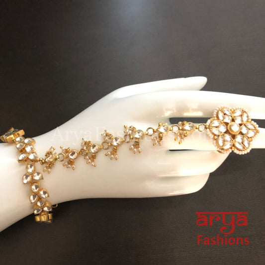Rinisha Pacchi Kundan Bridal Hathphool/ Sabyasachi bridal hathphool