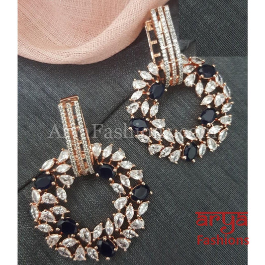 Abby Rose Gold CZ Ethnic Earrings