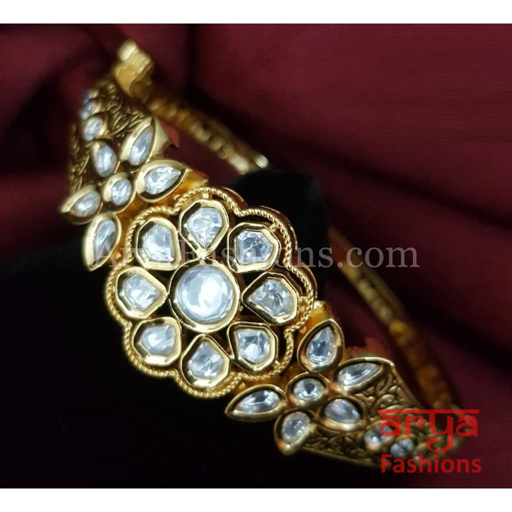 Ashiya Jadau Kundan Bracelet / Rajwadi