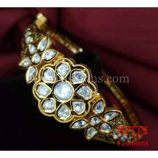 Ashiya Jadau Kundan Bracelet / Rajwadi