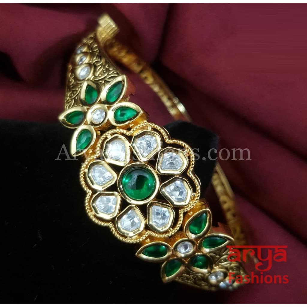 Ashiya Jadau Kundan Bracelet / Rajwadi