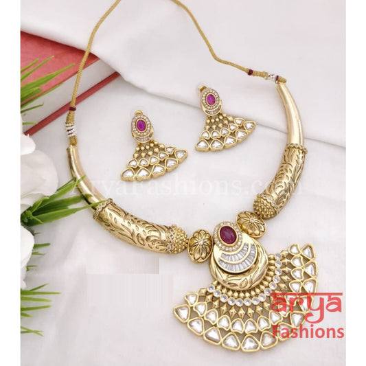 Asiya Rajasthani Hansli Tribal Necklace