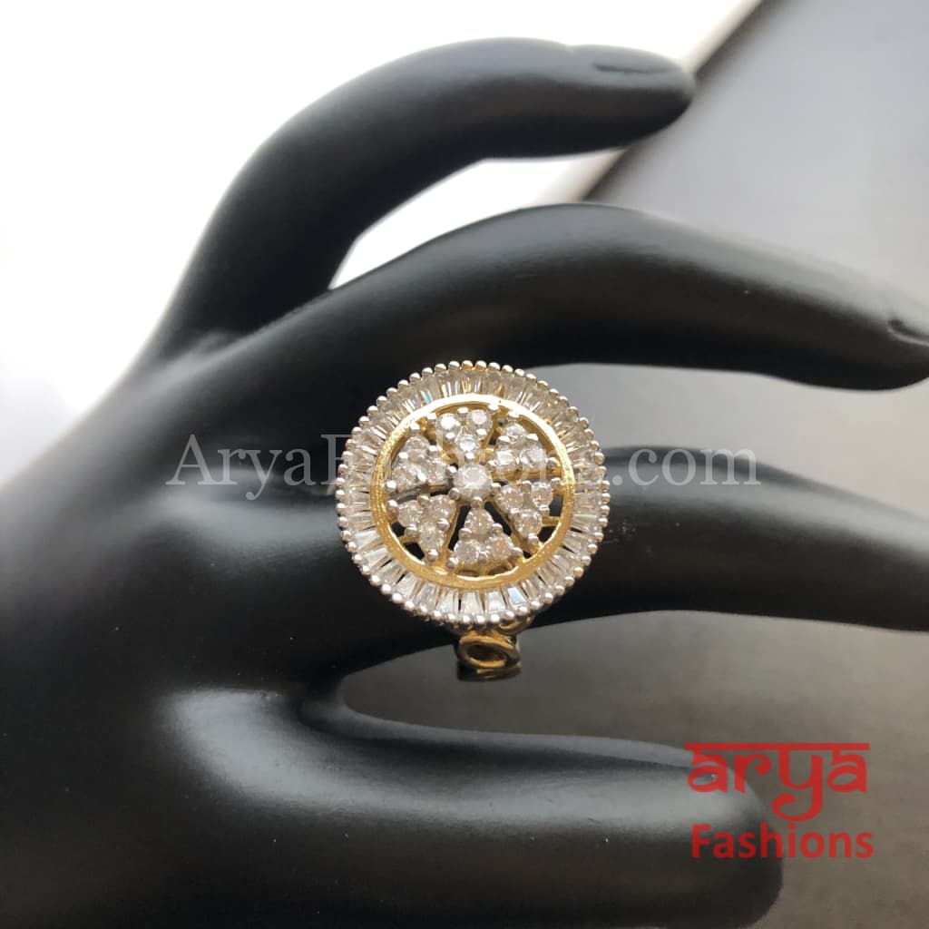 Beautiful Solitaire Cubic Zirconia Band Ring