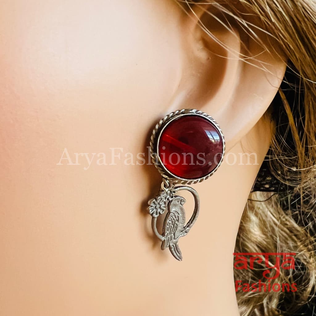 Bird Studs Handmade earrings