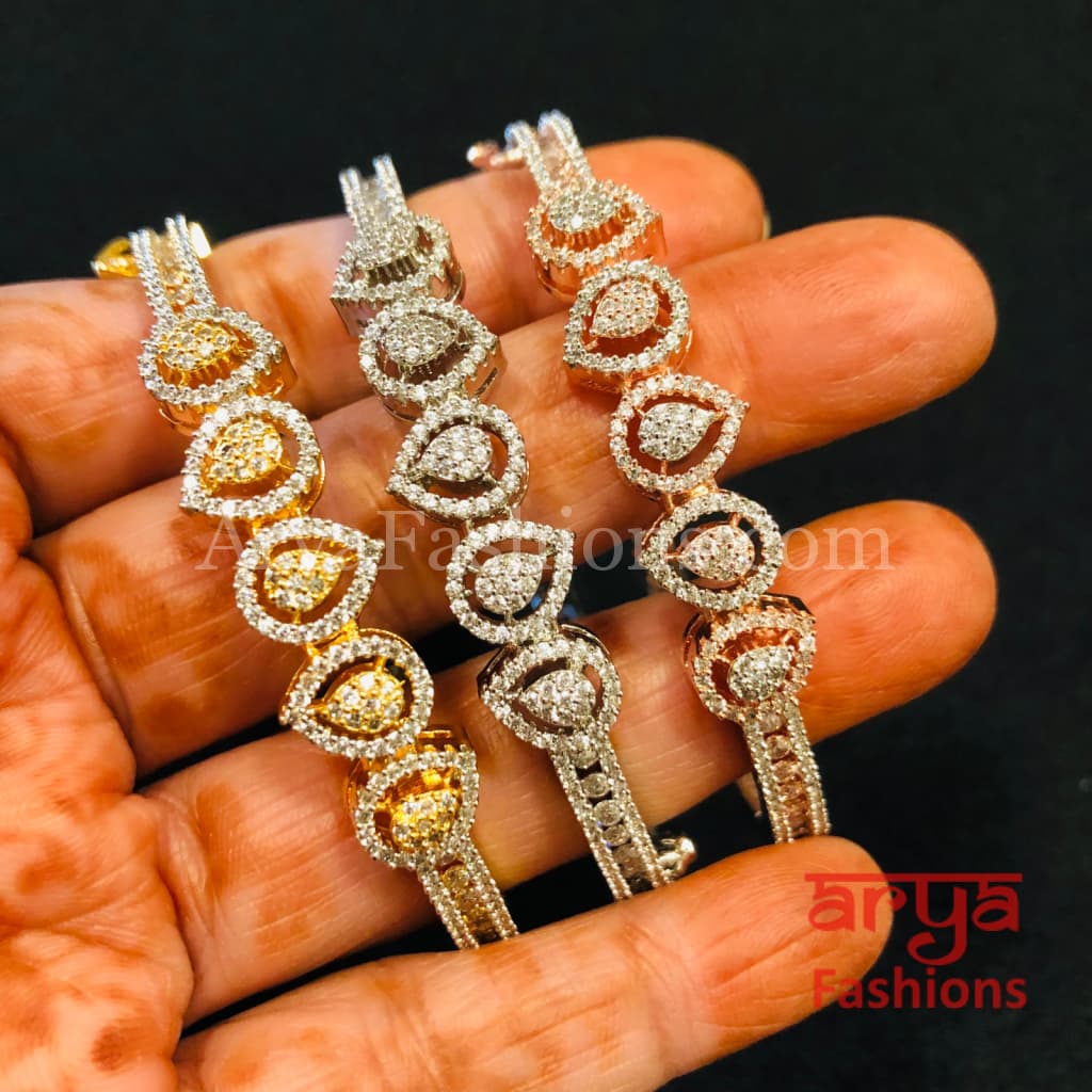Bridal Dazzling CZ Bracelet/ Indian Cubic Zirconia Bracelet