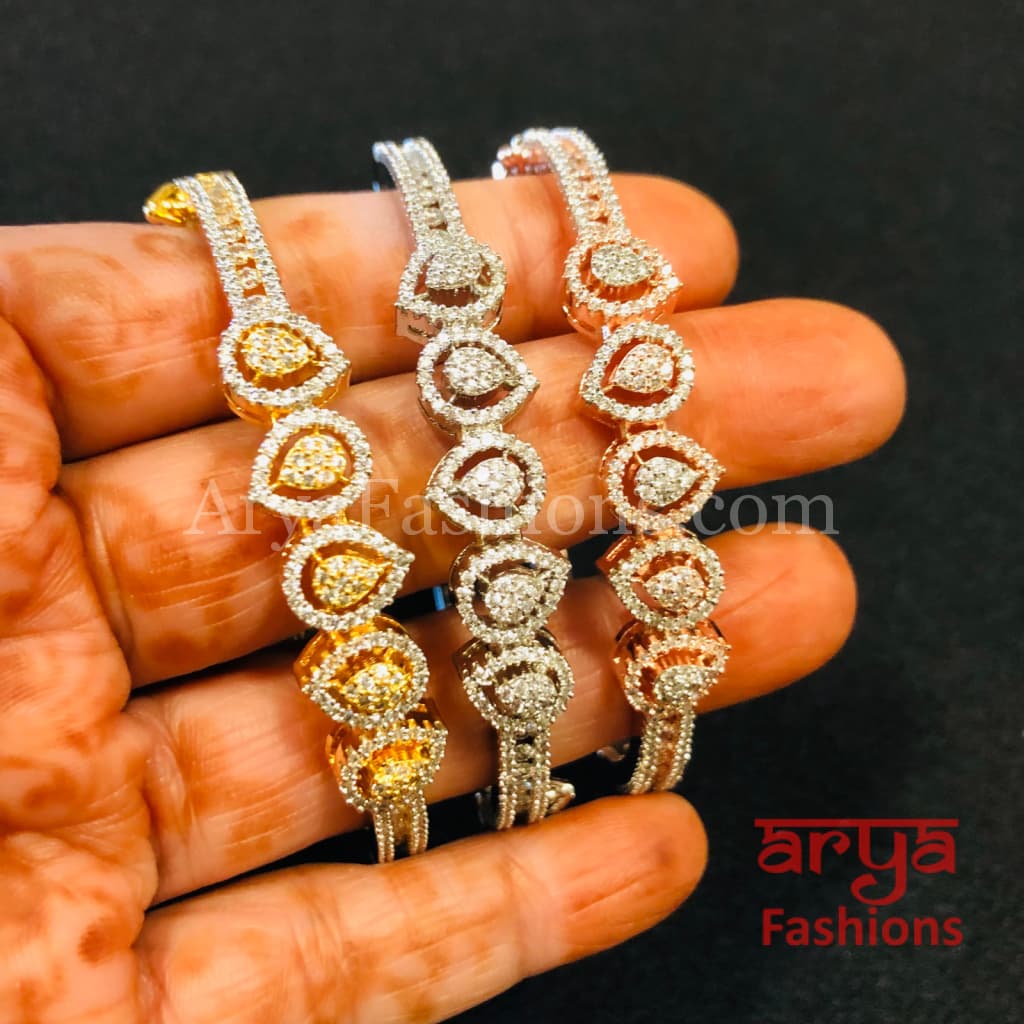 Bridal Dazzling CZ Bracelet/ Indian Cubic Zirconia Bracelet